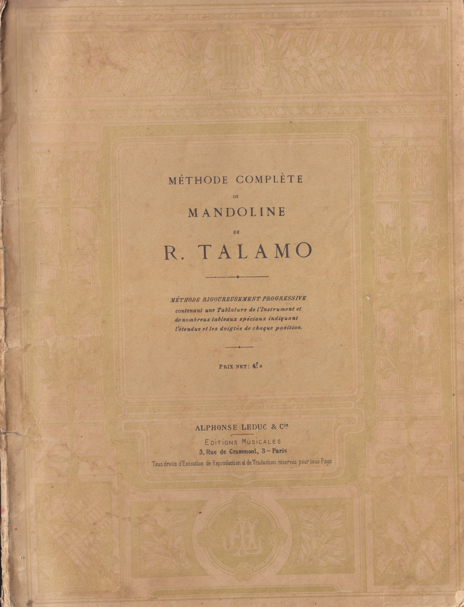 Mandolinenschule Raphael Talamo (1907)
