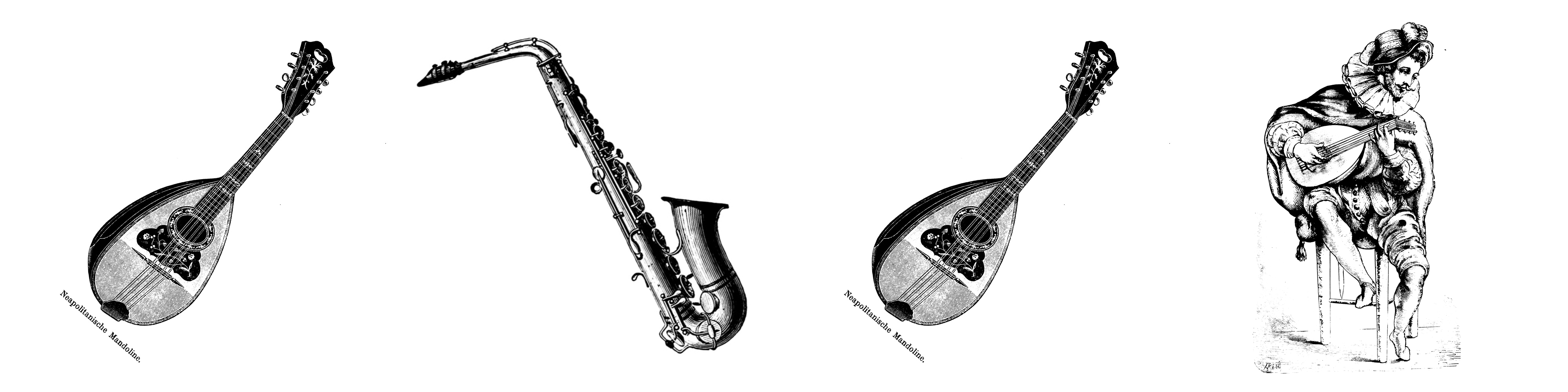 Mandoline Saxophon Mandoline Laute