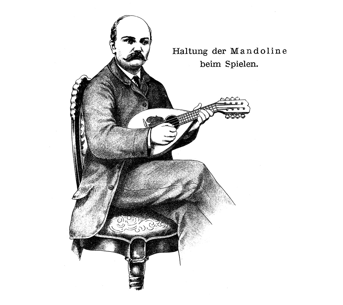 Haltung der Mandoline Branzoli