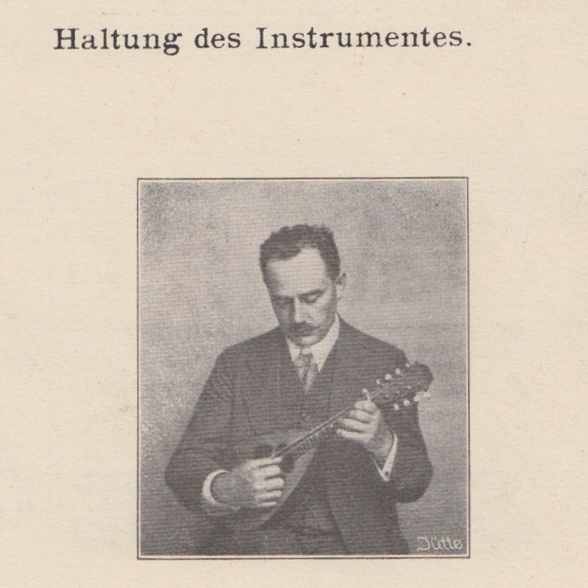 Haltung der Mandoline Heinrich Albert