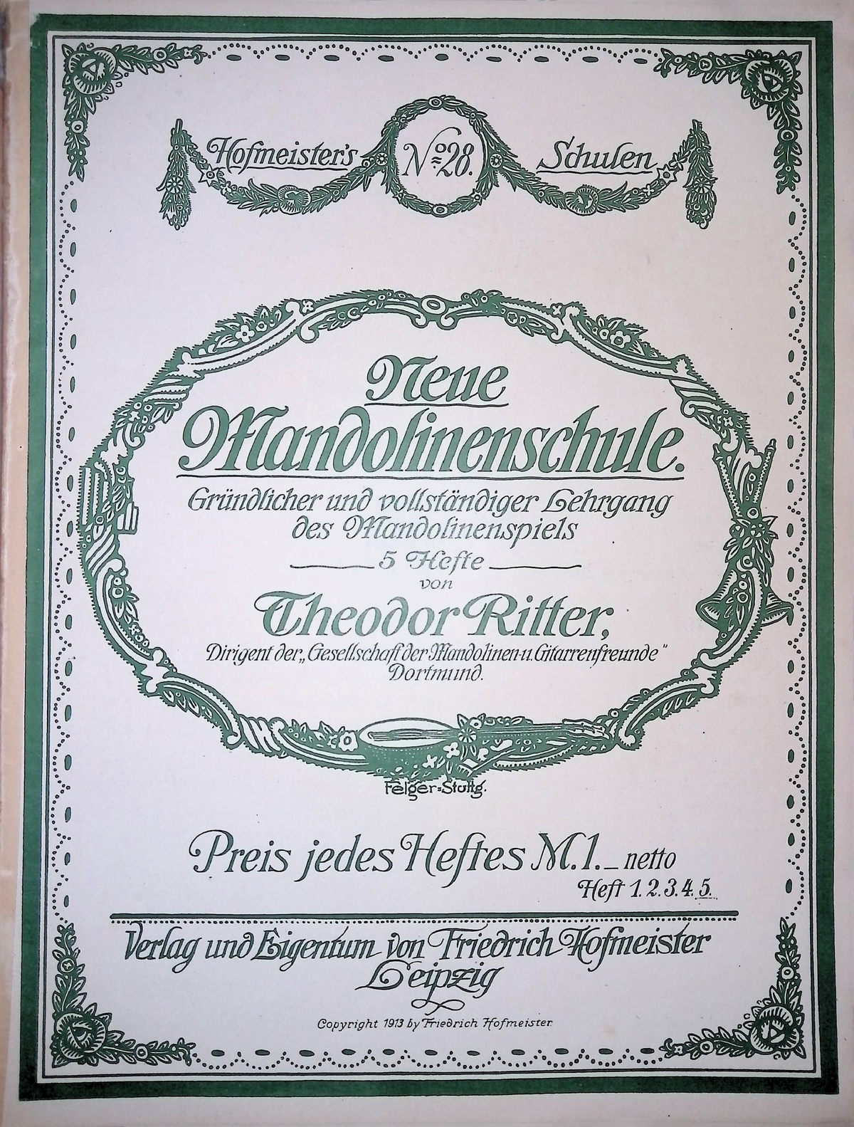 Theodor Ritter Neue Mandolinenschule