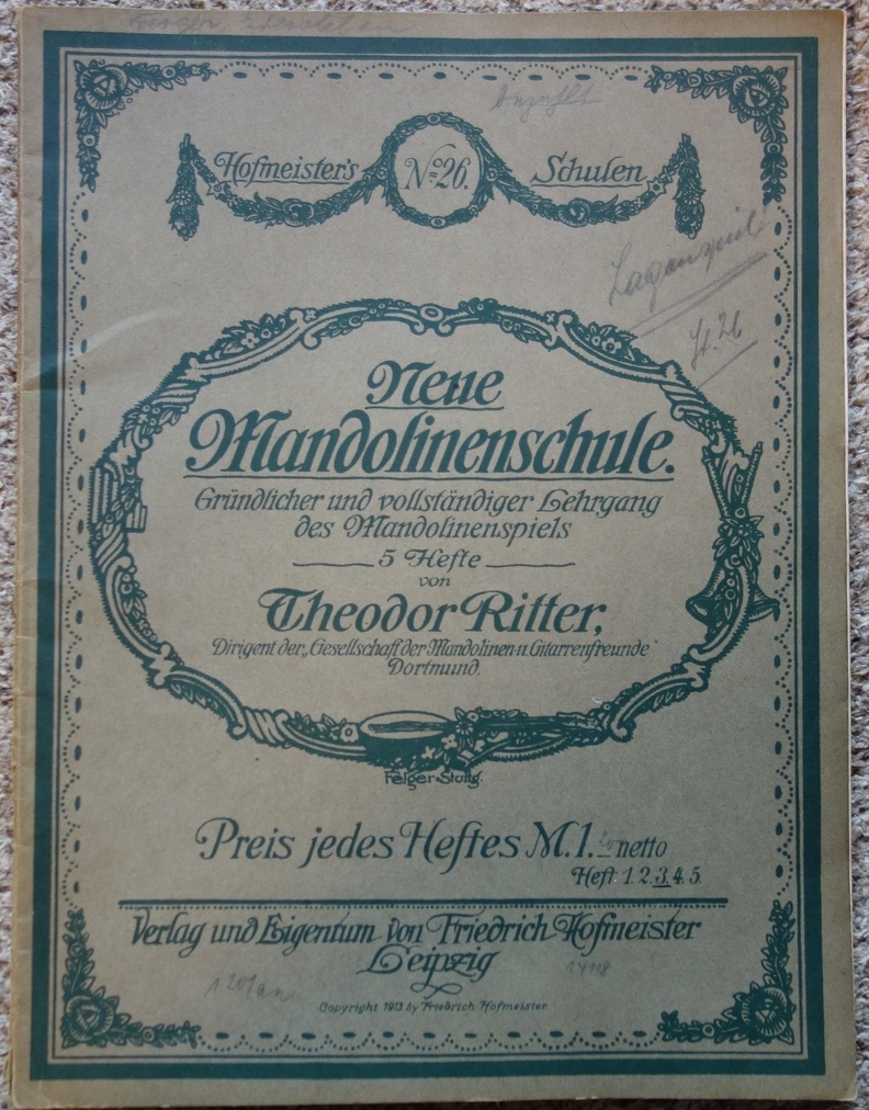 Theodor Ritter Neue Mandolinenschule