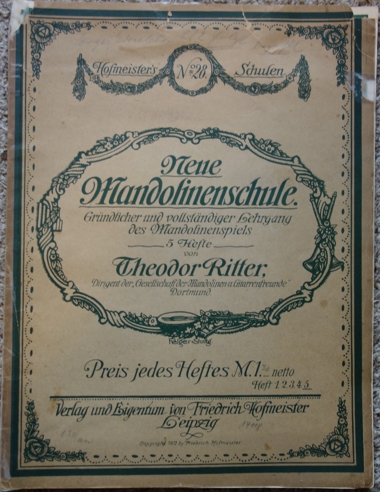 Theodor Ritter Neue Mandolinenschule