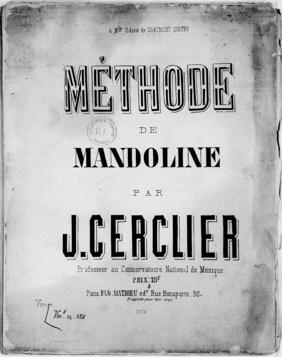 J. Cerclier Méthode de Mandoline
