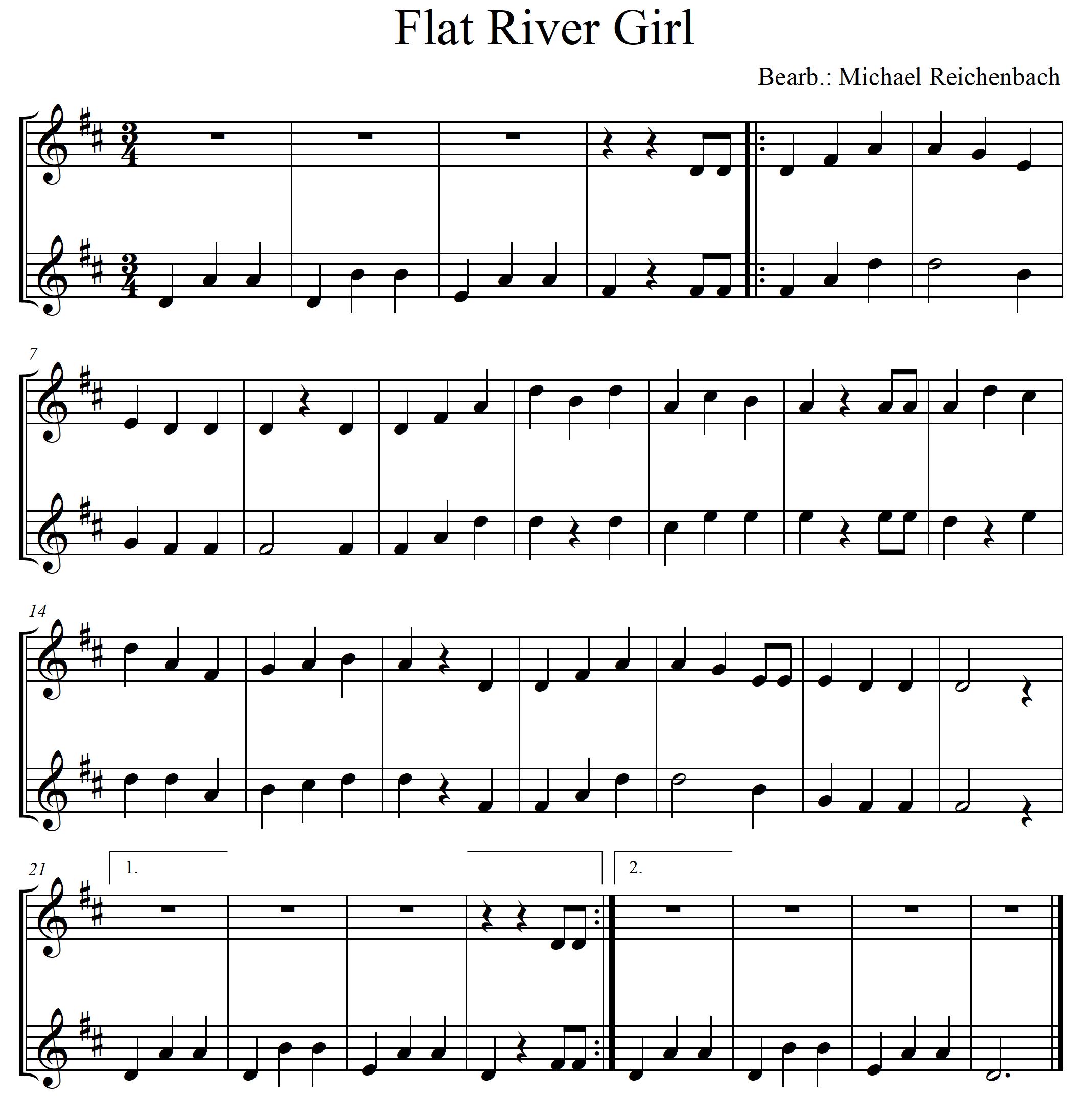 Mandoline lernen - Flat River Girl