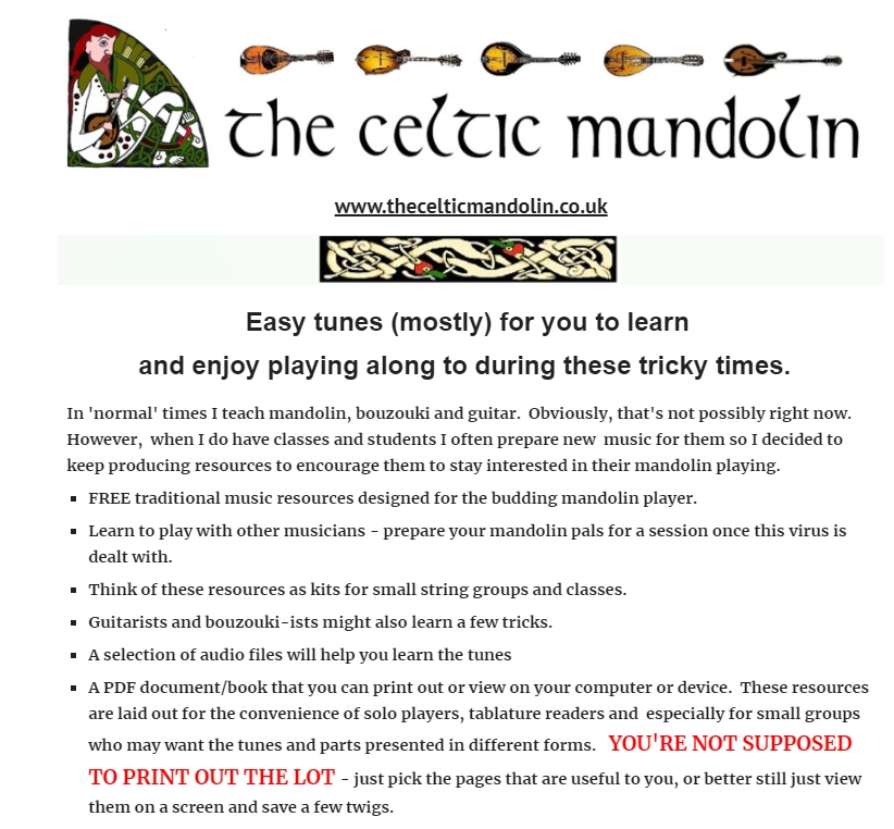 The Celtic Mandolin kostenlose Noten