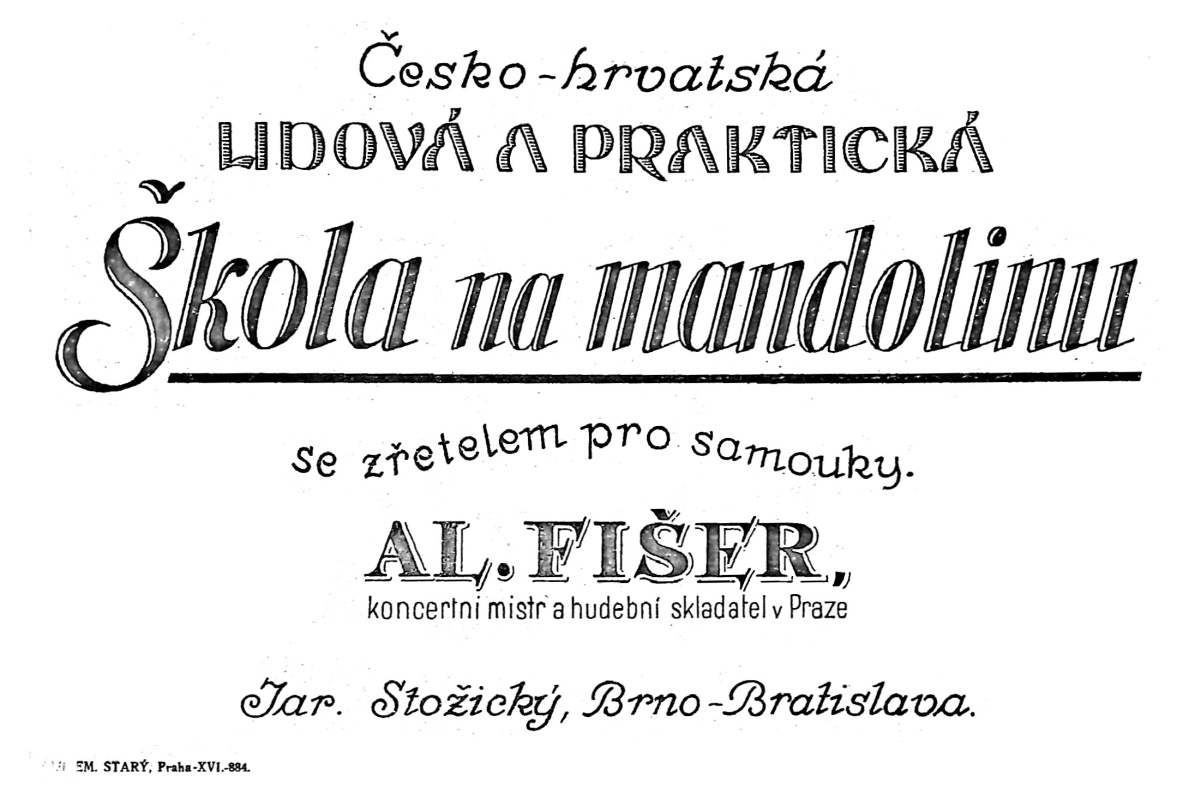 Skola na mandolinu Al. Fiser