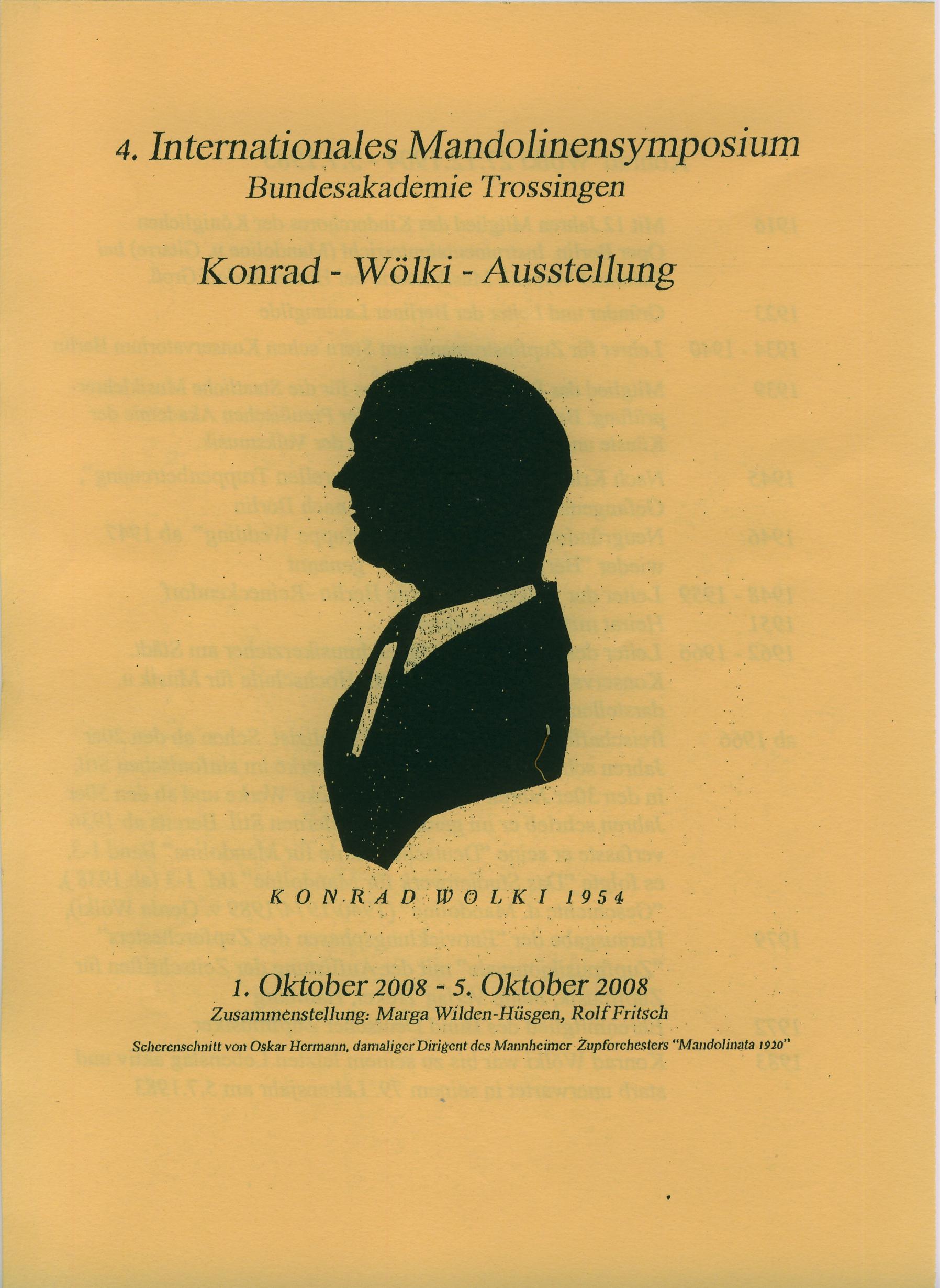 Konrad Woelki Ausstellung - Mandolinensymposium 2008