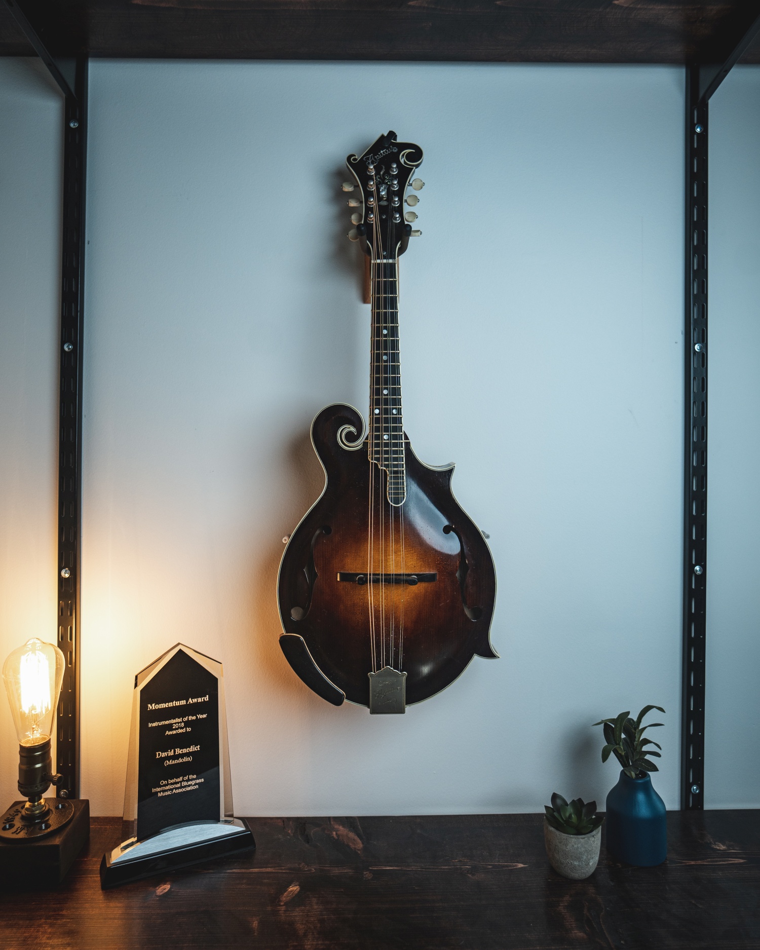 David Benedict Apitius Vanguard F5 built in 2016 by luthier Oliver Apitius in Ontario, Canada