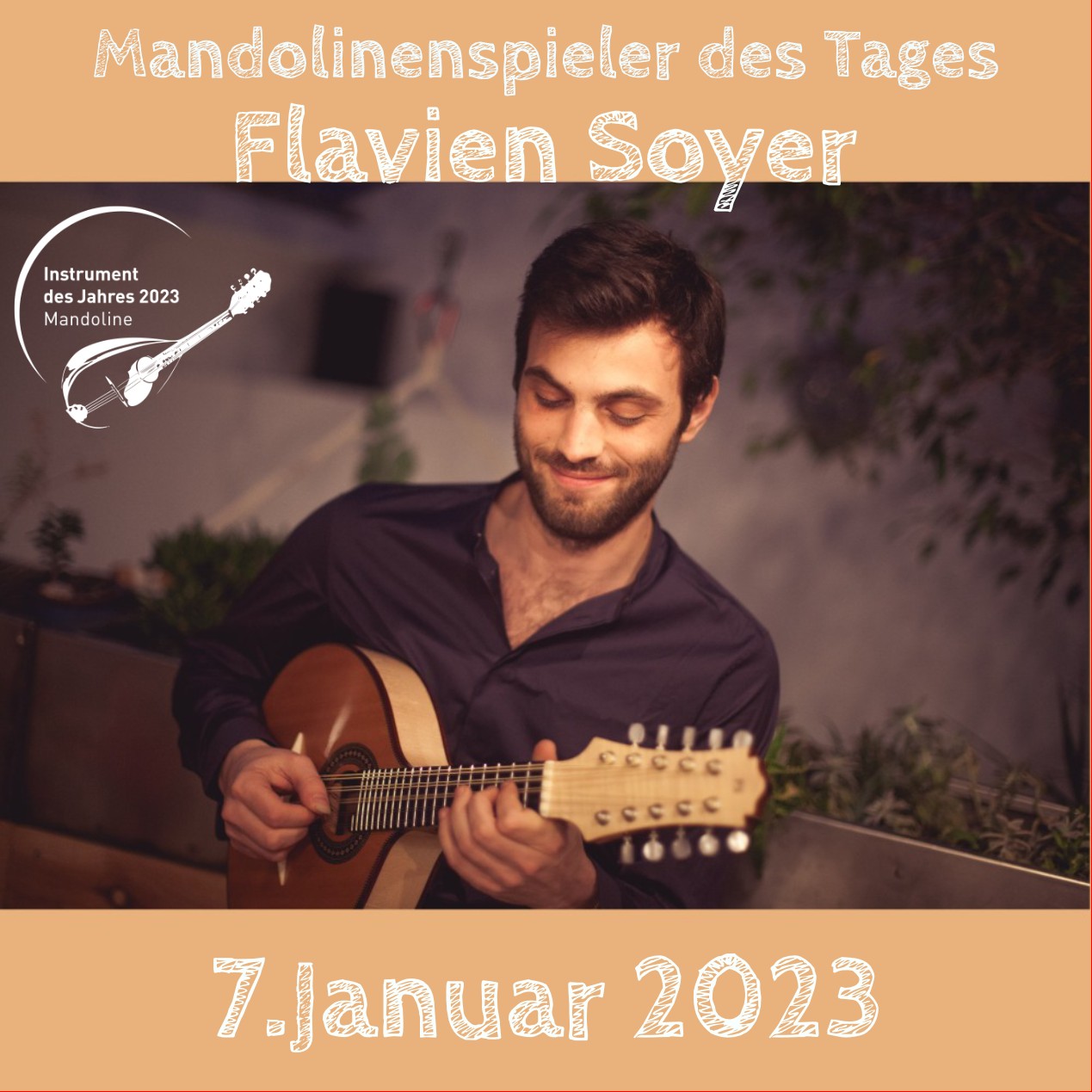 Flavien Soyer Mandolinenspielerin Mandoline Instrument des Jahres