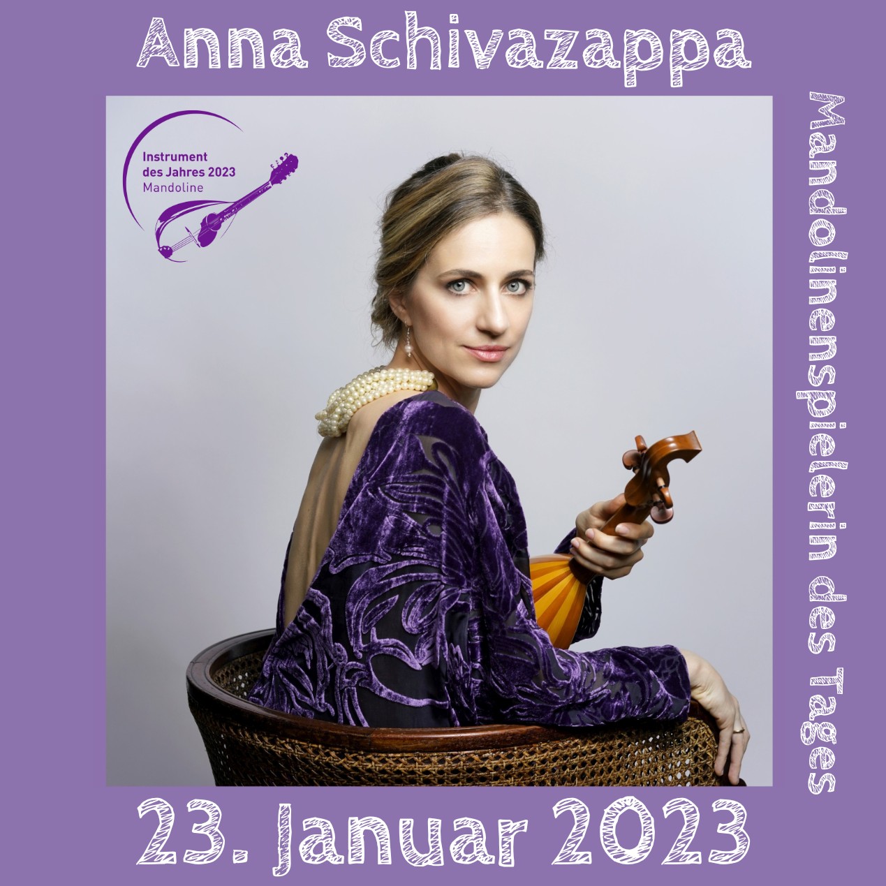 Anna Schivazappa Mandoline Instrument des Jahres 2023 Mandolinenspieler des Tages