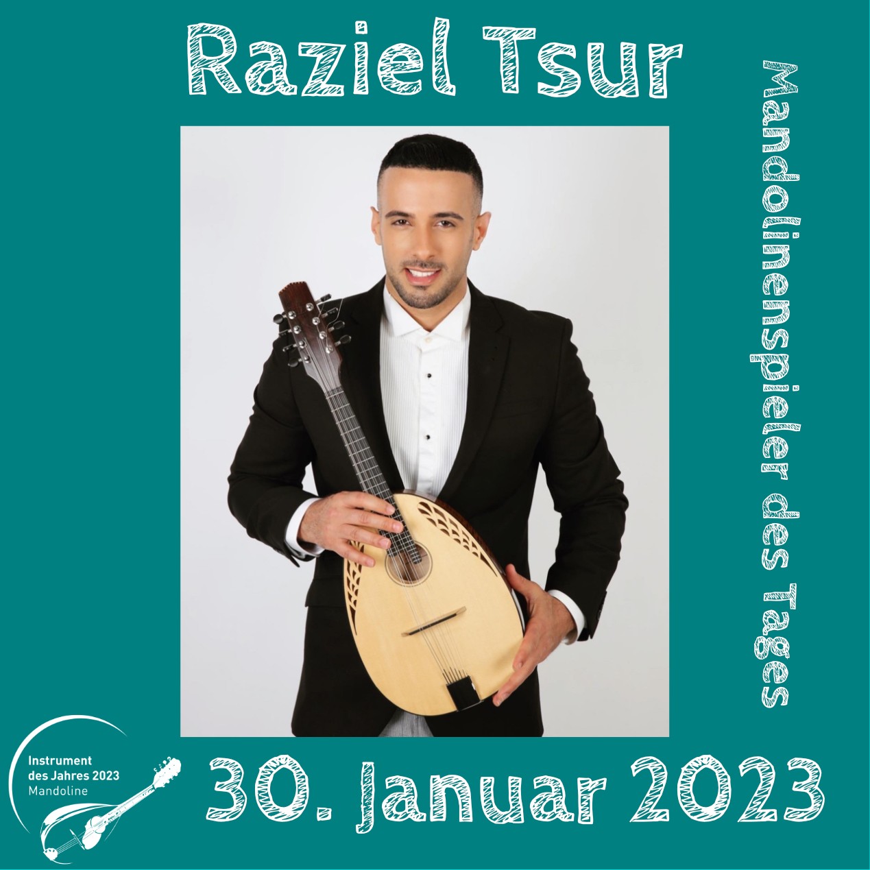 Raziel Tsur Mandoline Instrument des Jahres 2023 Mandolinenspieler des Tages