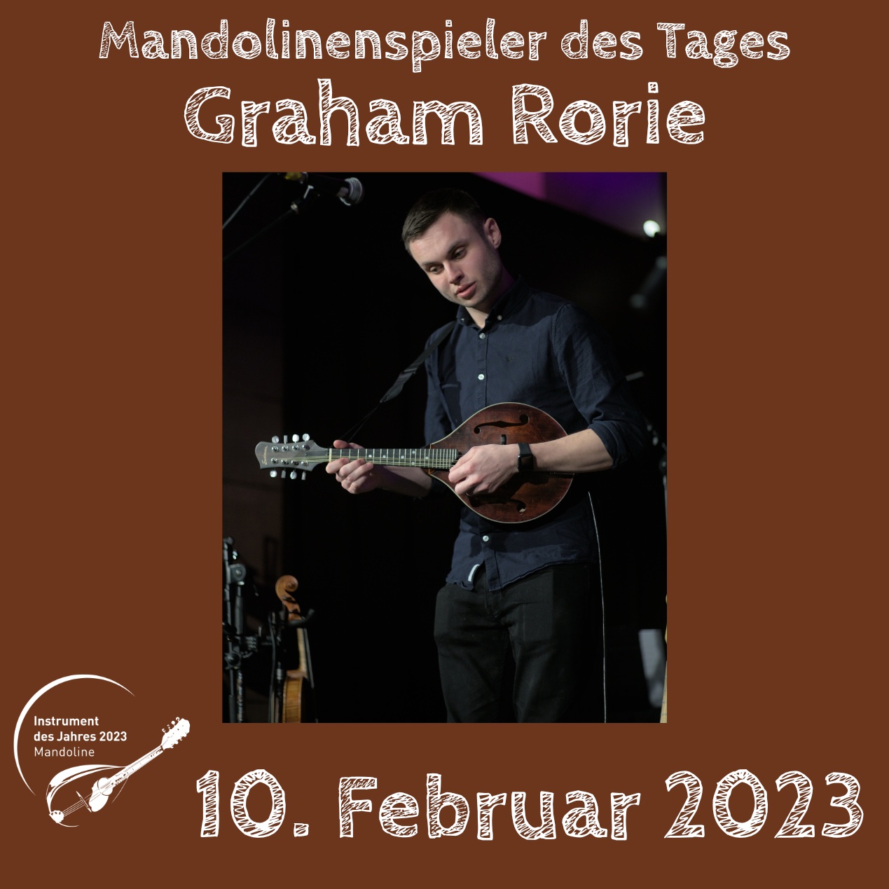 Graham Rorie Mandoline Instrument des Jahres 2023 Mandolinenspieler des Tages