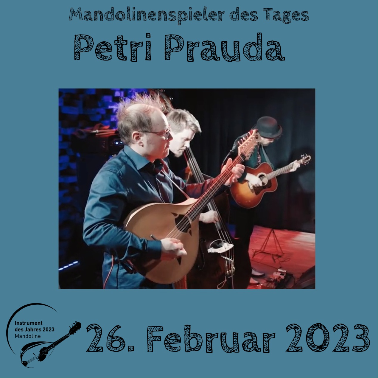 Petri Prauda Mandoline Instrument des Jahres 2023 Mandolinenspieler des Tages