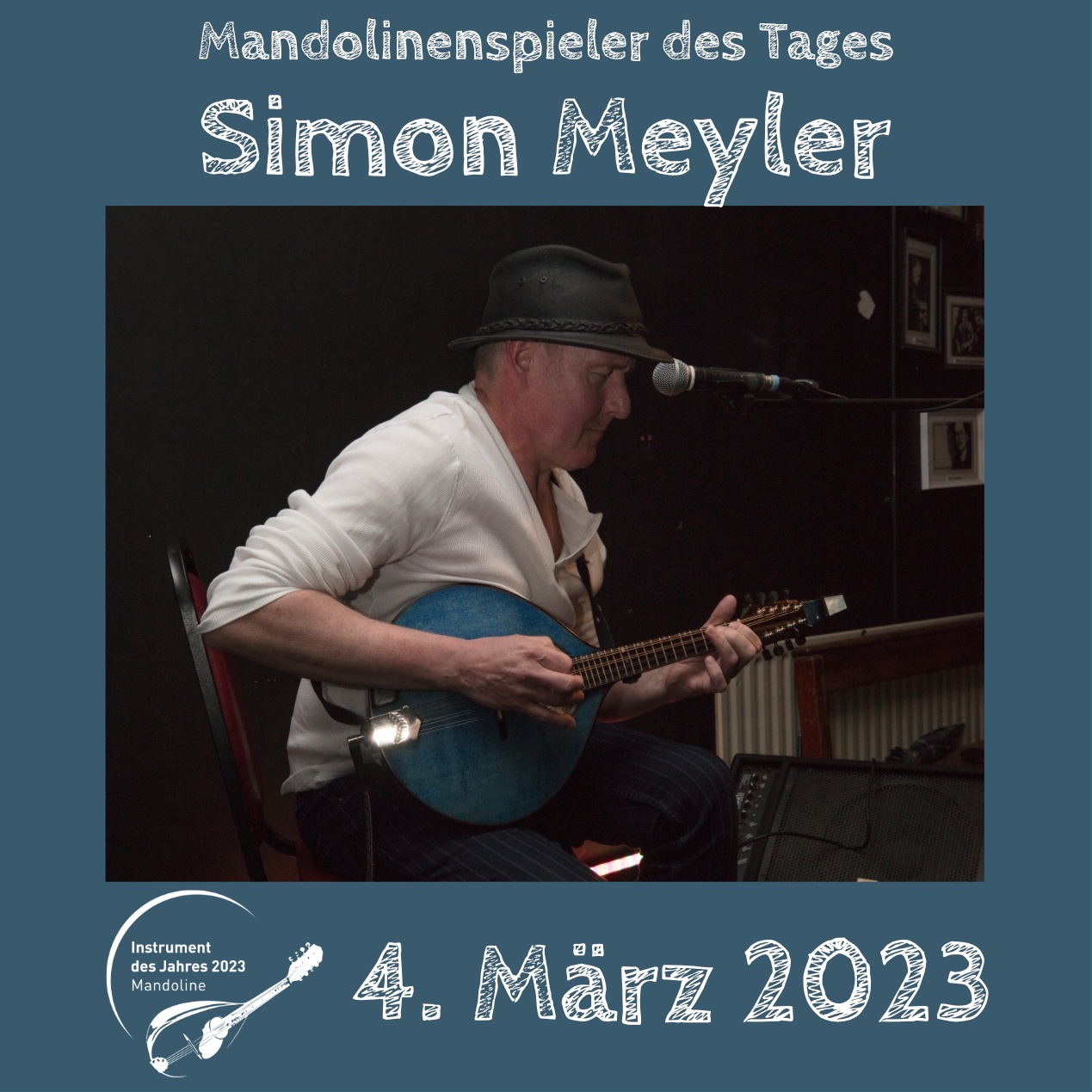 Simon Meyler Mandoline Instrument des Jahres 2023 Mandolinenspieler des Tages