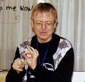 Keith Harris beim Dirigieren Keith Harris Mandoline