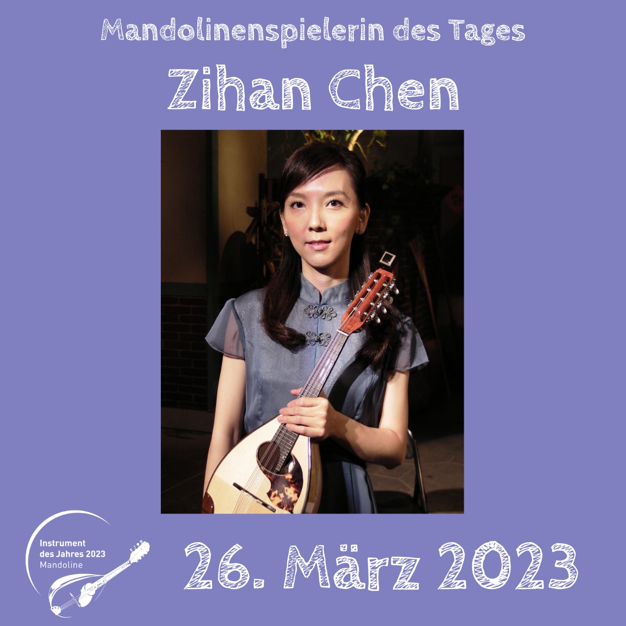 Taiwan Zihan Chen Mandoline Instrument des Jahres 2023 Mandolinenspielerin des Tages