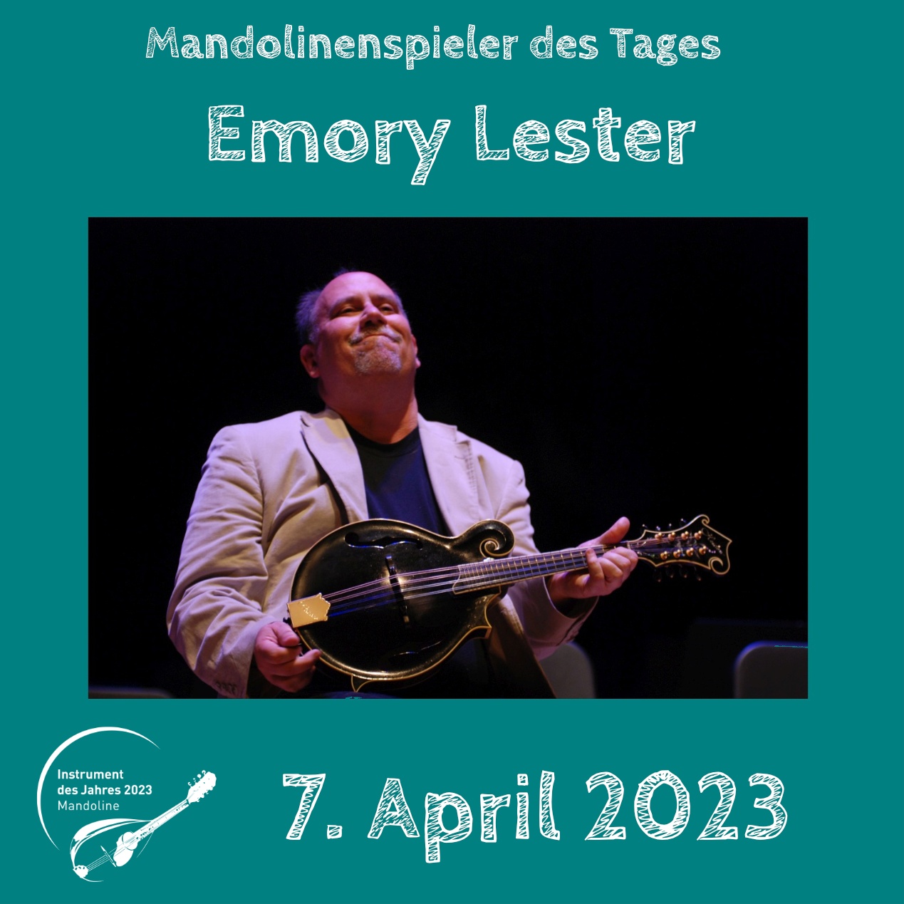 Emory Lester Instrument des Jahres 2023 Mandolinenspieler des Tages