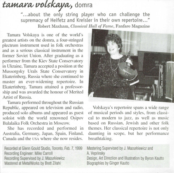 Tamara Volskaya Domra Mandoline Instrument des Jahres Mandolinenspieler des Tages