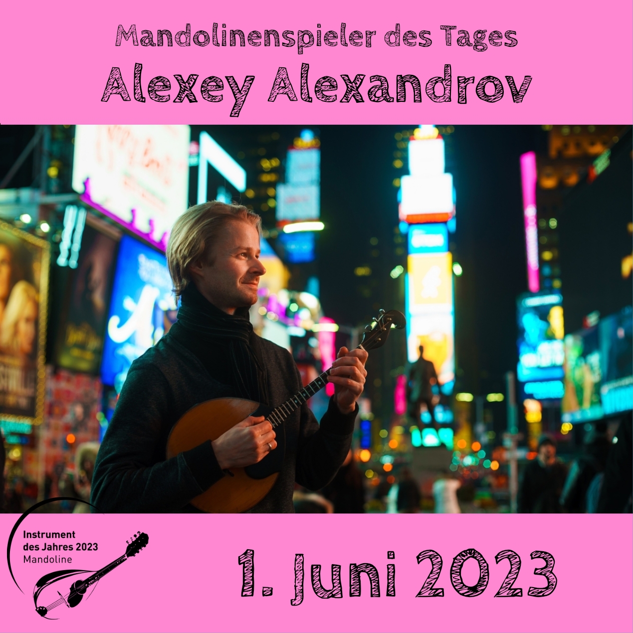 Alexey Alexandrov Domra Mandoline Instrument des Jahres 2023 Mandolinenspieler Mandolinenspielerin des Tages