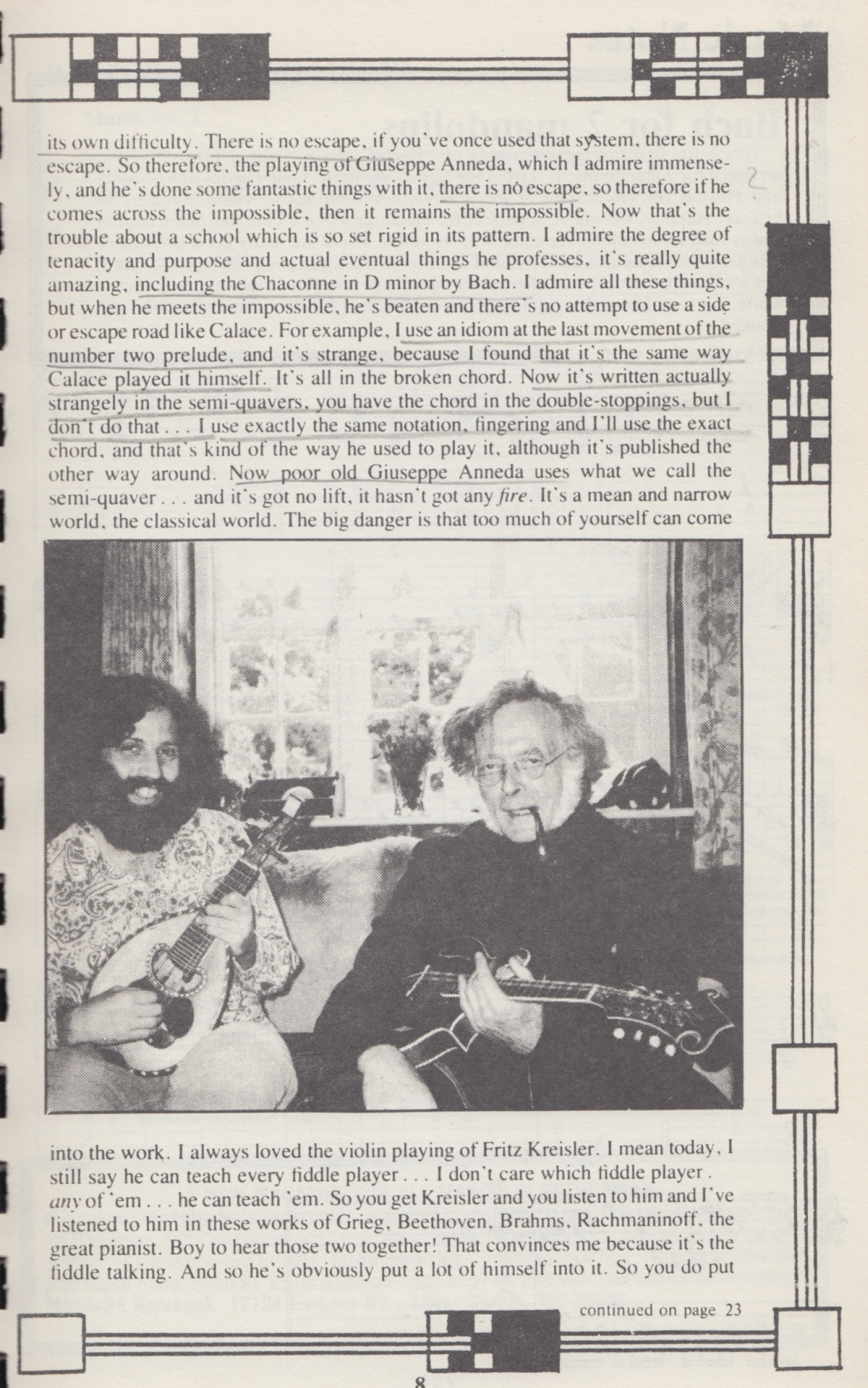 Hugo D'Alton Mandoline Instrument des Jahres Mandolinenspieler des Tages