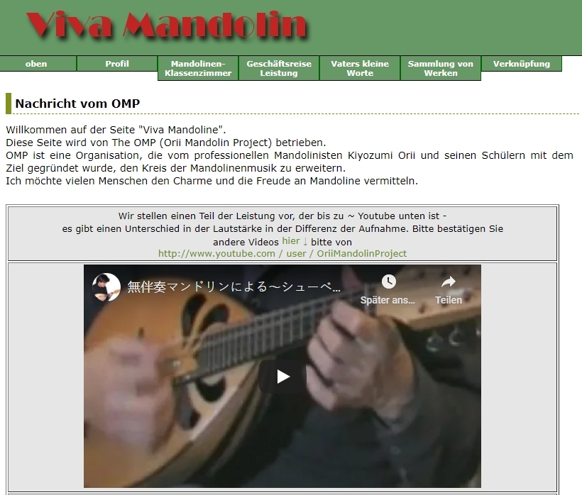 Kisoyumi Orii Mandoline Instrument des Jahres Mandolinenspieler des Tages