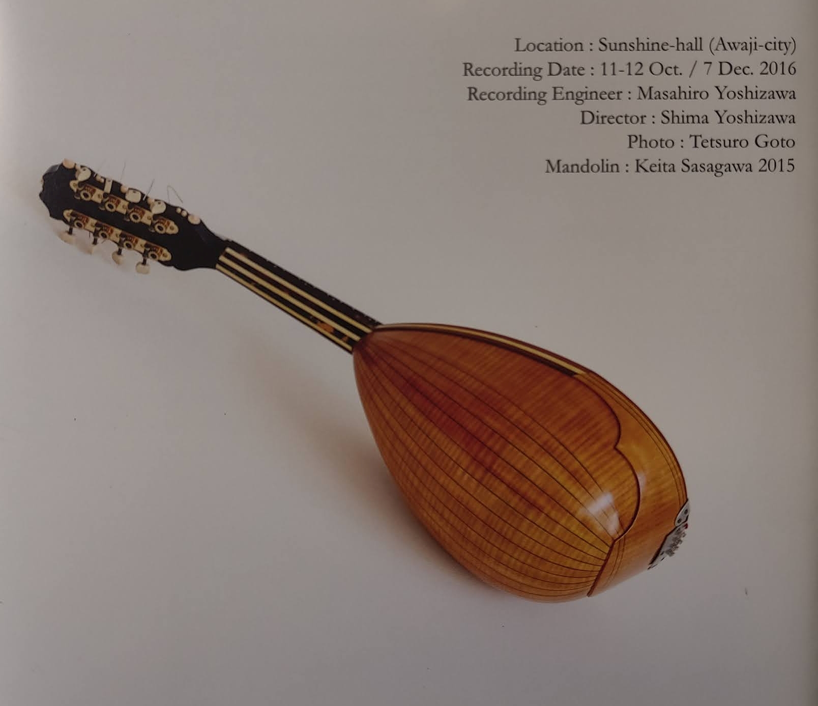 Kozo Onishi Mandoline Instrument des Jahres Mandolinenspieler des Tages