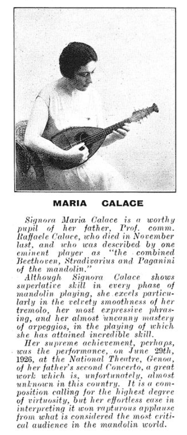 Raffaele Calace  Mandoline Instrument des Jahres Mandolinenspieler des Tages