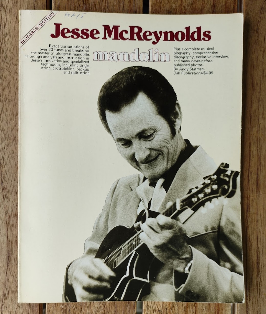 Jesse McReynolds Mandoline Instrument des Jahres Mandolinenspieler des Tages