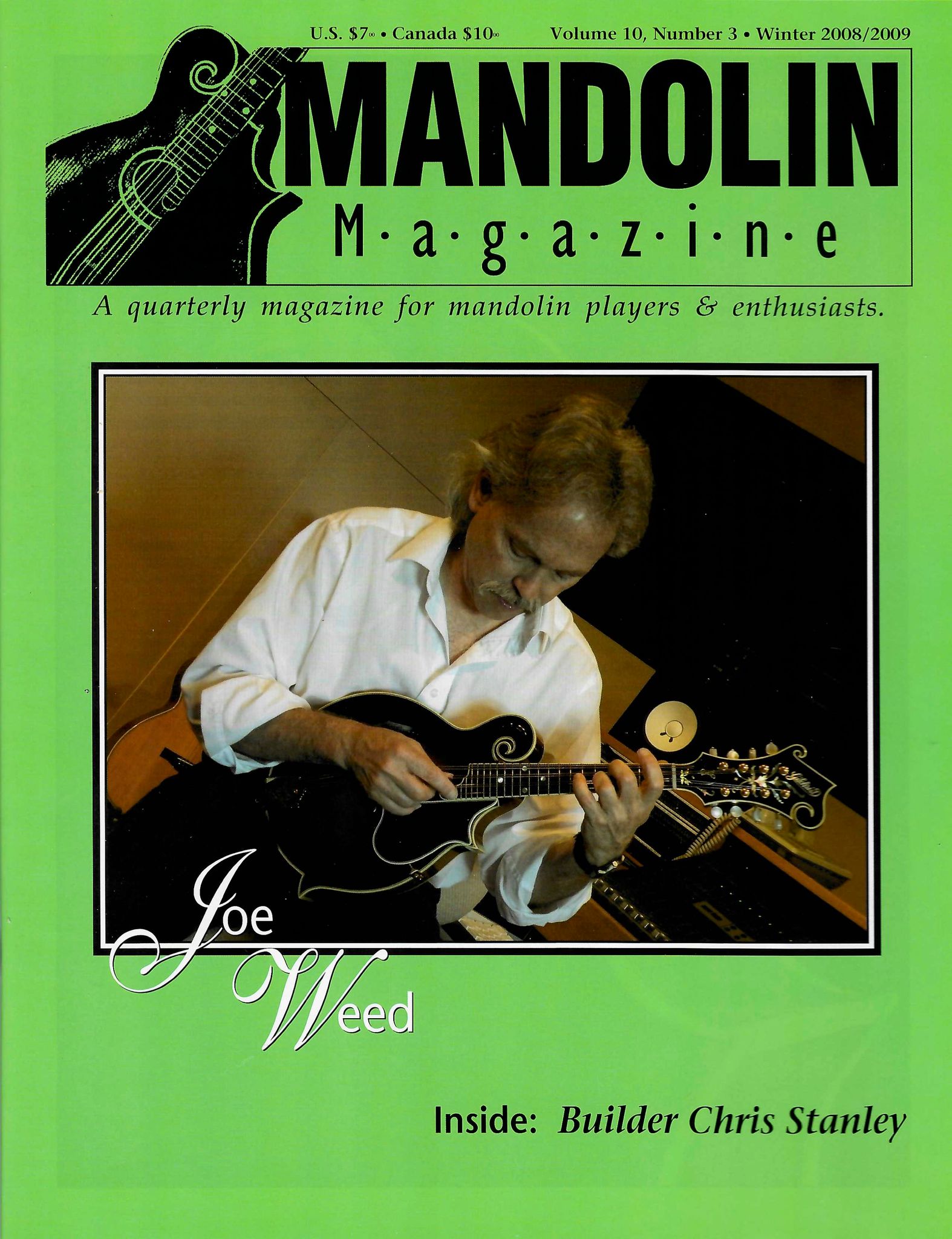 Joe Weed Mandolinenspielerin  des Jahres Mandolinenspieler des Tages